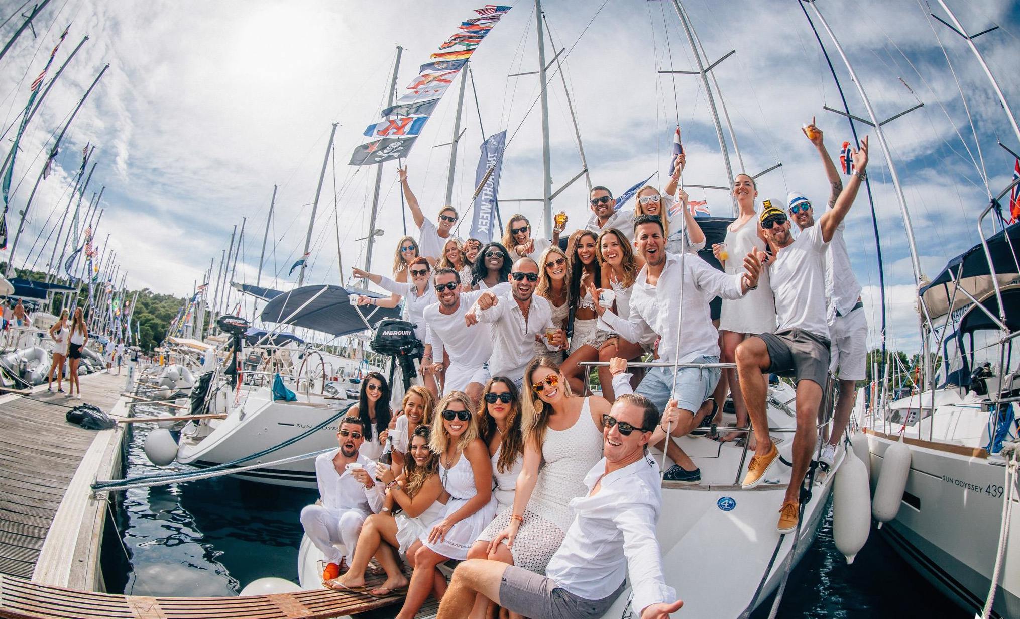 Yacht Week White Party.