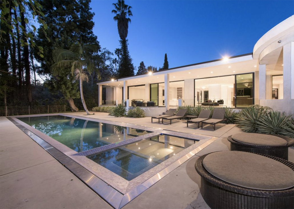 beverly hills villa rental backyard private pool