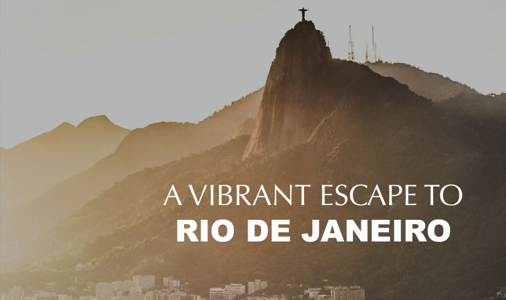 rio de janeiro mountain view at sunset