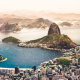 rio de janeiro mountain view at sunset