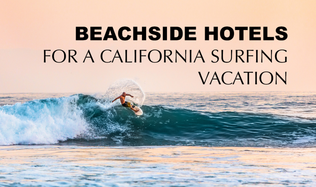 guy surfing wave in california