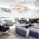 bowmont modern beverly hills villa rental living room design