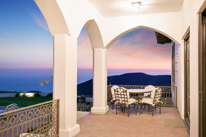 malibu villa rental view of sunset