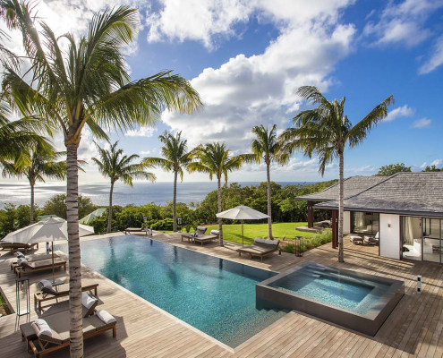 blanc bleu st barths villa rental