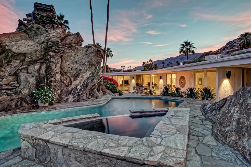 cliffside estate palm springs villa rental