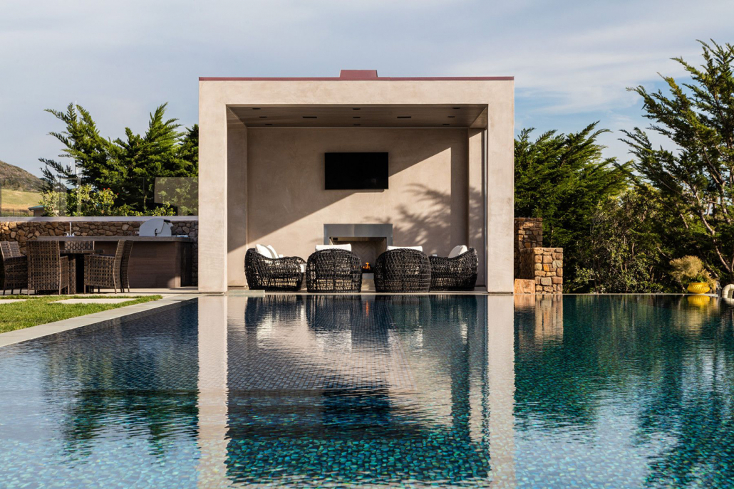 malibu villa rental pool design