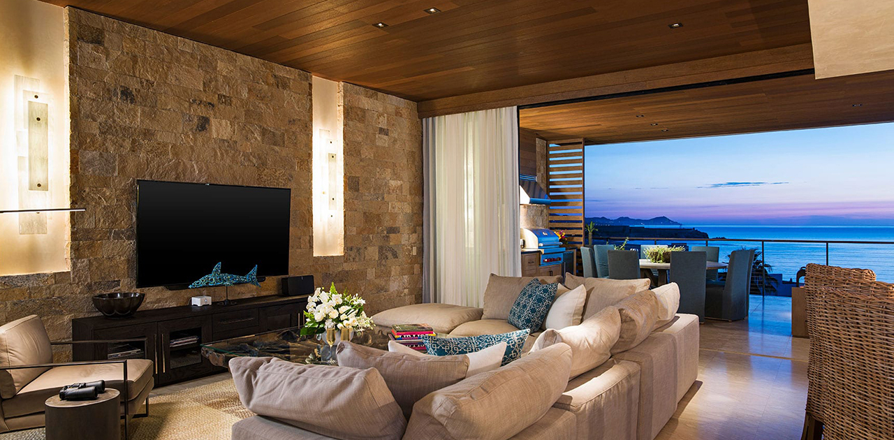 chileno bay resort 4 bedroom sky villa living room