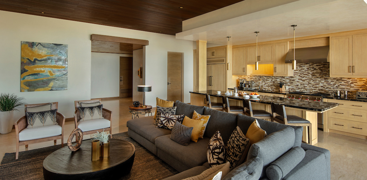 chileno bay resort two bedroom resort view villa living room