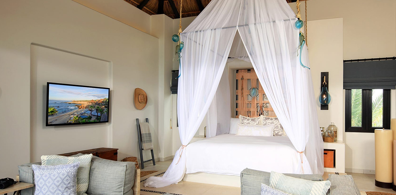 esperanza cabo oceanview penthouse suite bedroom