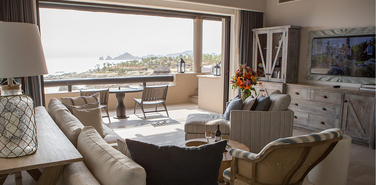 esperanza cabo oceanview penthouse suite living room