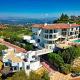 beverly hills villa rental aerial drone view