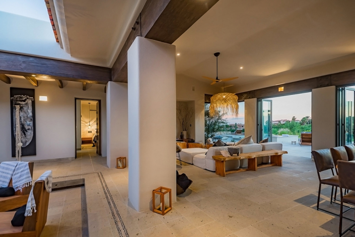 cabo villa rental living room