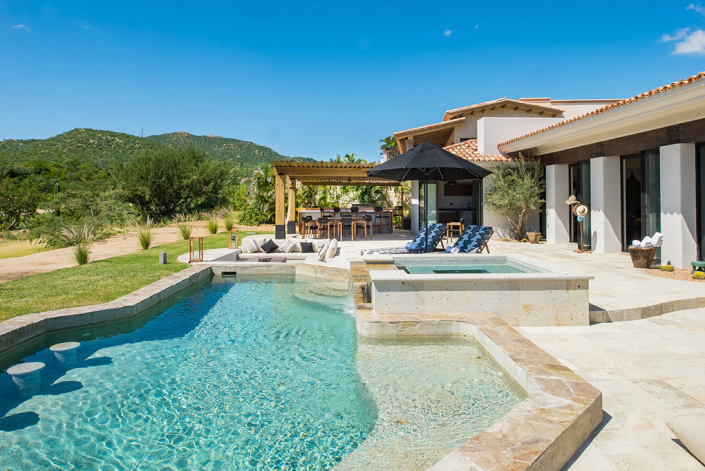 cabo villa rental pool view