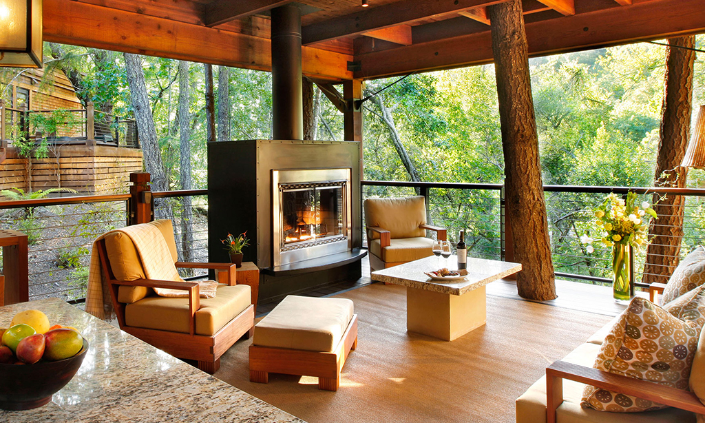 calistoga ranch resort meadow spa lodge patio
