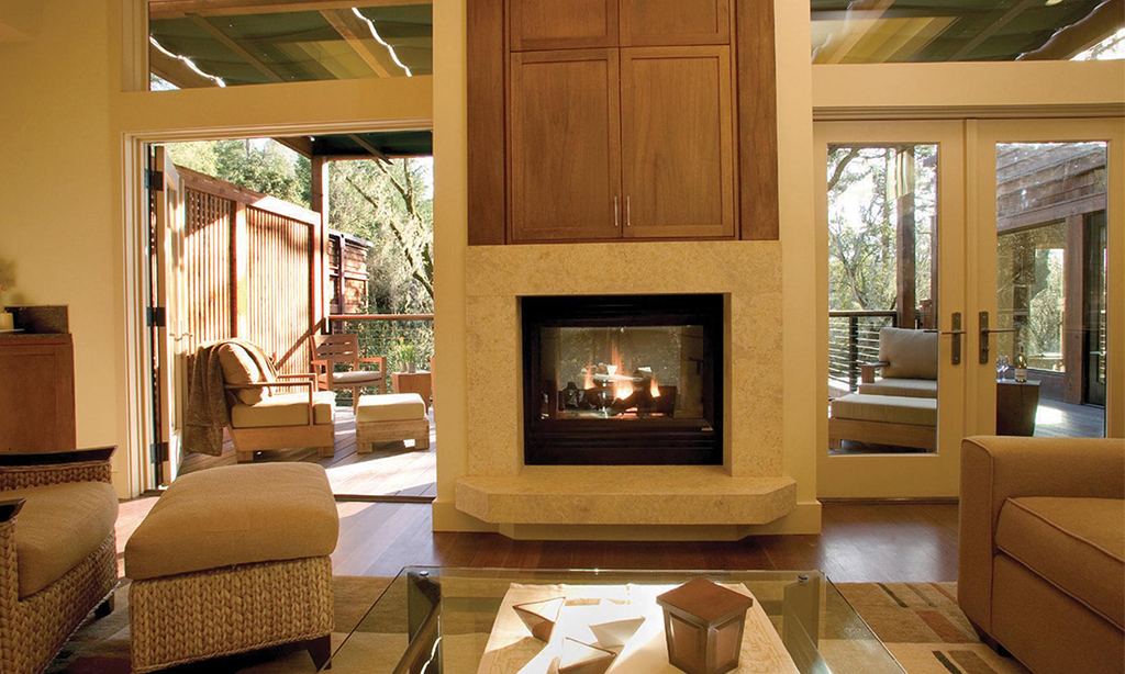 calistoga ranch resort creek lodge fireplace