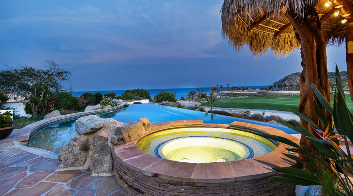 cabo villa rental pool and jacuzzi spa