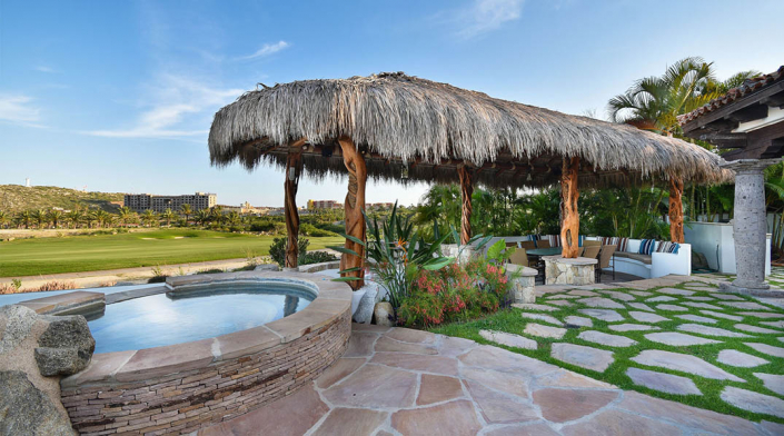 cabo villa rental jacuzzi spa over golf course