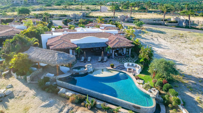 cabo villa rental aerial view
