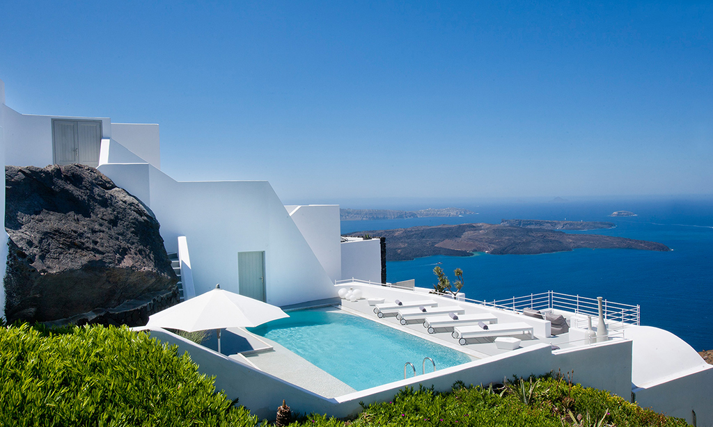grace hotel santorini villa pool