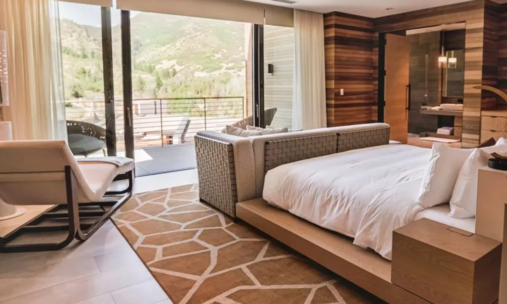 sky suites bedroom at the lodge at blue sky