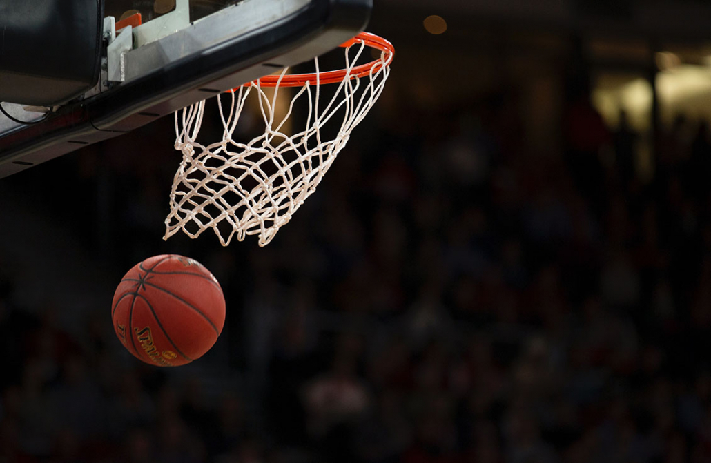 basketball in hoop