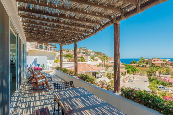 cabo villa rental patio view