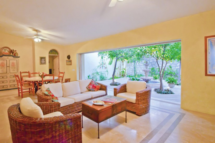 cabo villa rental living room