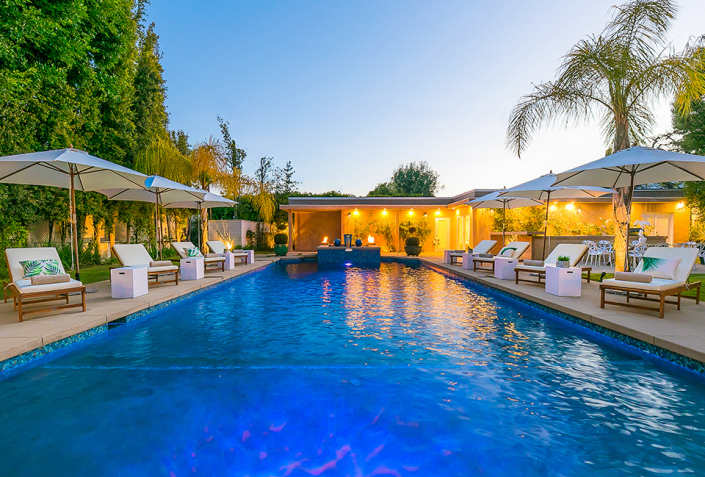 beverly hills villa rental pool