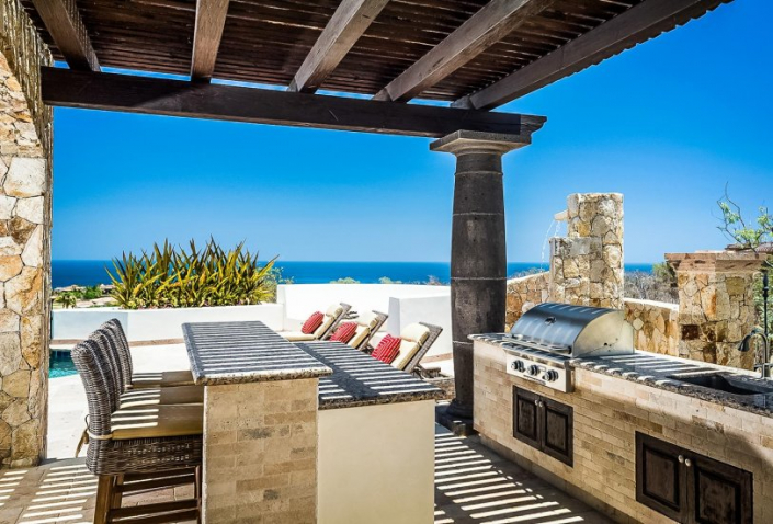 cabo villa rental barbecue