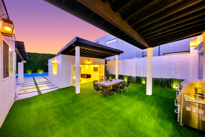 west hollywood villa rental patio