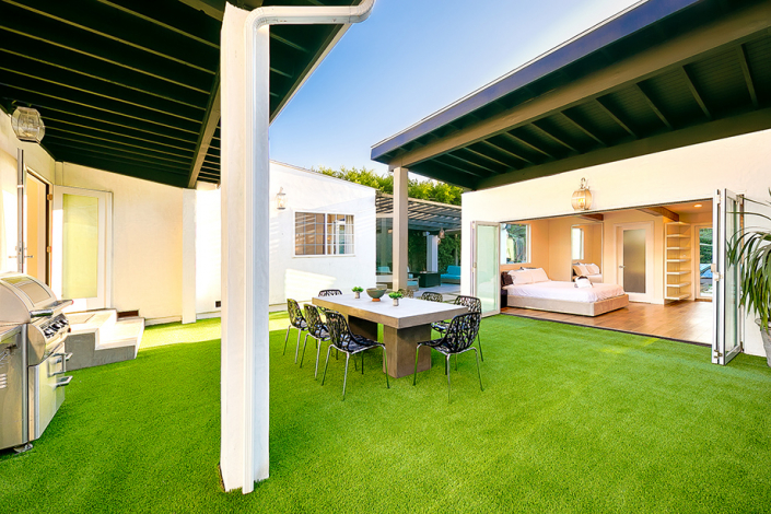 west hollywood villa rental patio