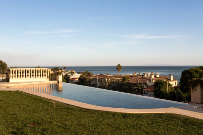 malibu villa rental pool view