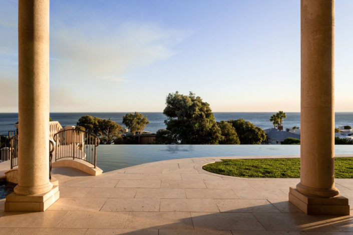 malibu villa rental pool view