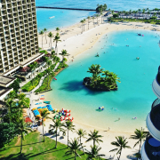 hotel by the beach lagoon