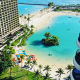 hotel by the beach lagoon