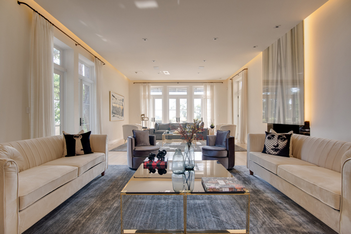tower grande beverly hills villa rental living room
