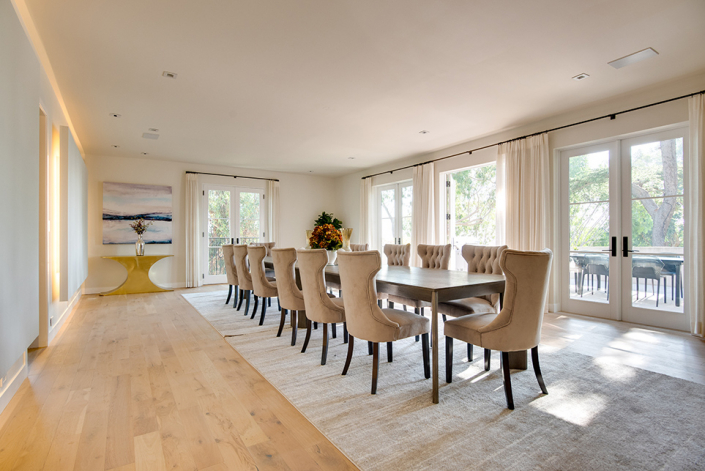 beverly hills villa rental dining room