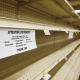 coronavirus grocery store sign