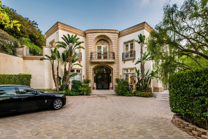 shadow hills luxury villa rental beverly hills entry