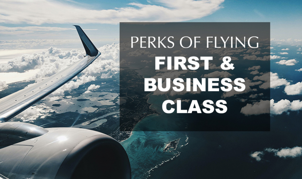 airplane view from seat perks of flying first and business class