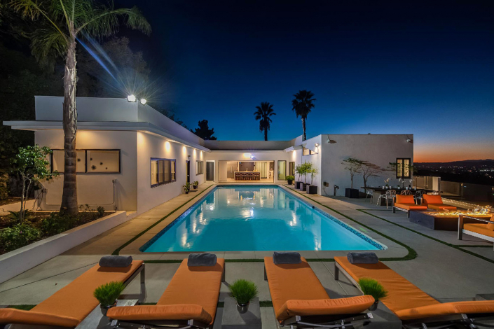 beverly hills modern villa rental