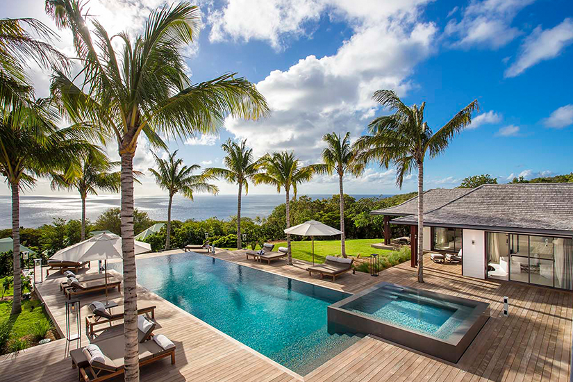 blanc bleau villa caribbean st barths villa rentals