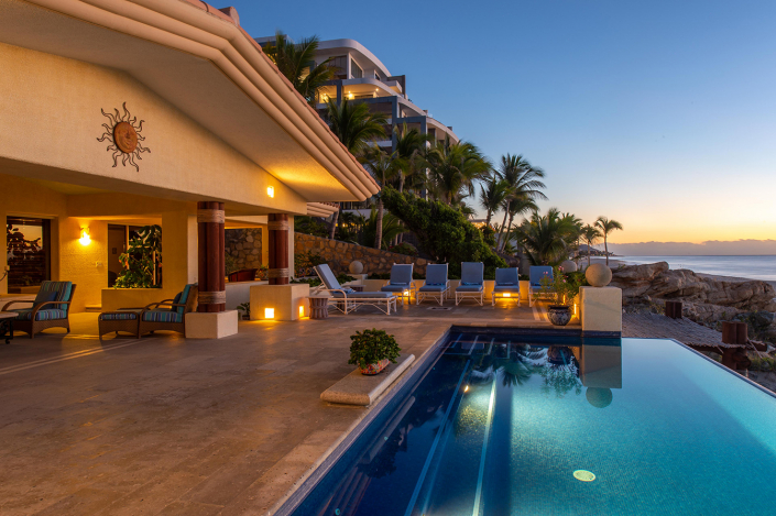 vista de la playa cabo mexico villa rental
