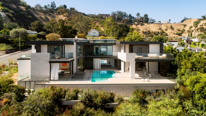 modern view estate los angeles villa rental