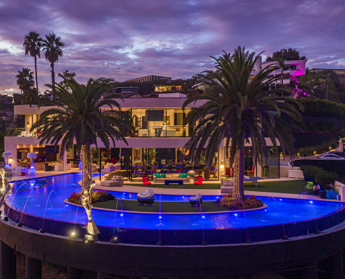 panoramic jetliner los angeles hollywood hills villa rental