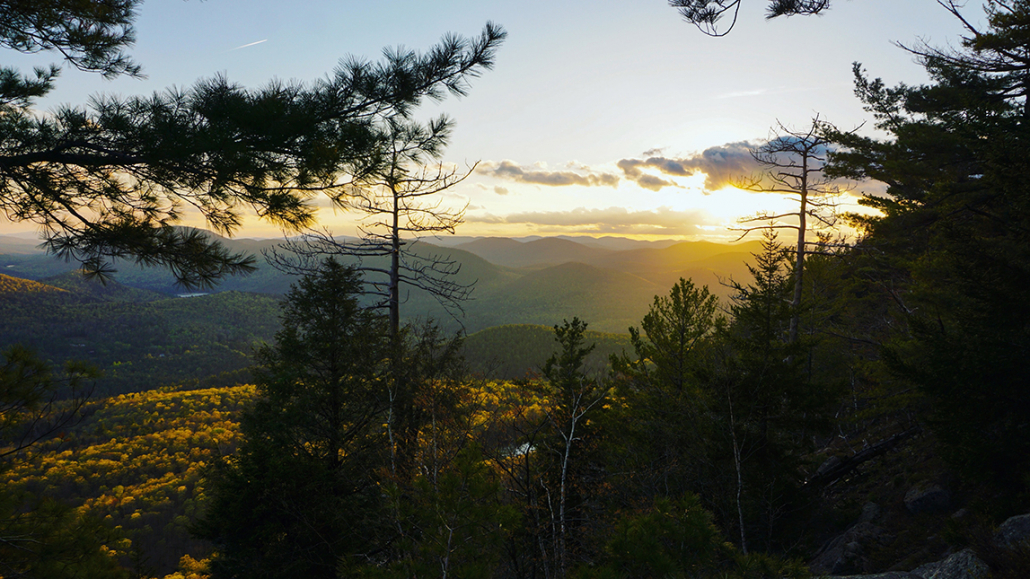 Adirondacks crane mountain view