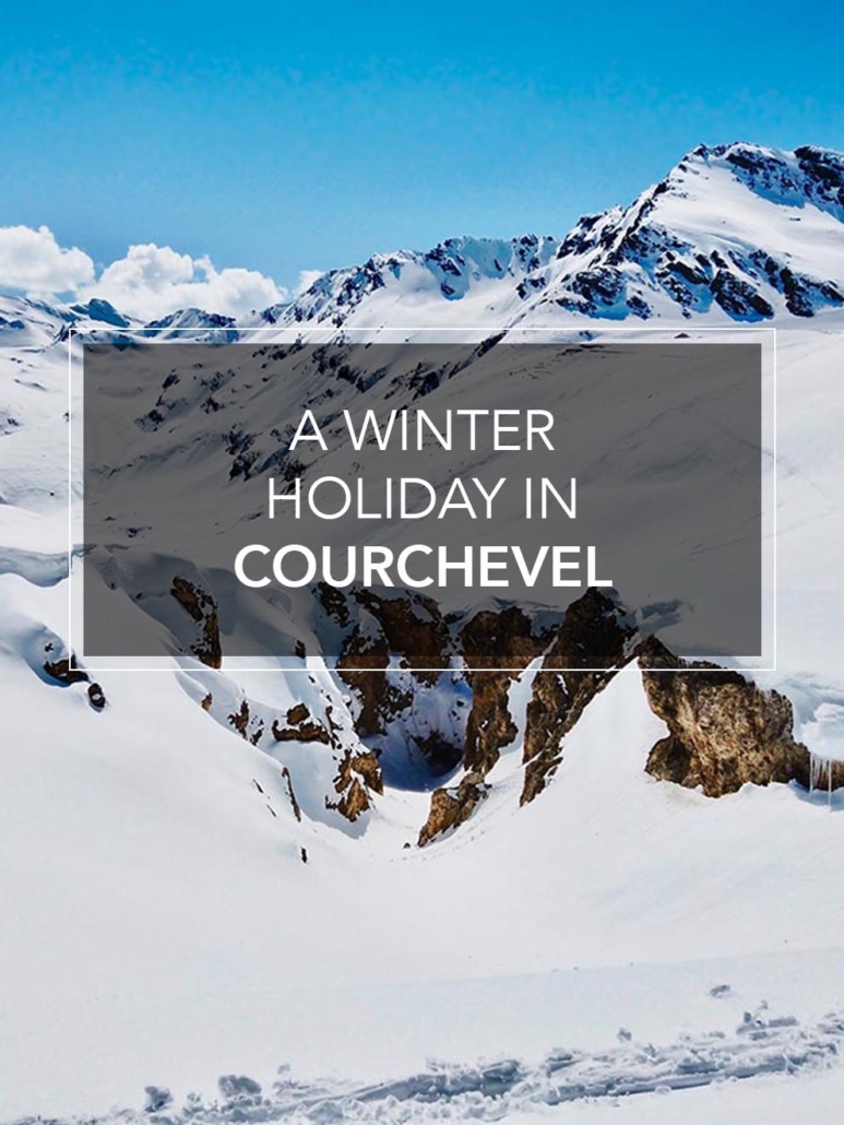 a winter holiday in courchevel