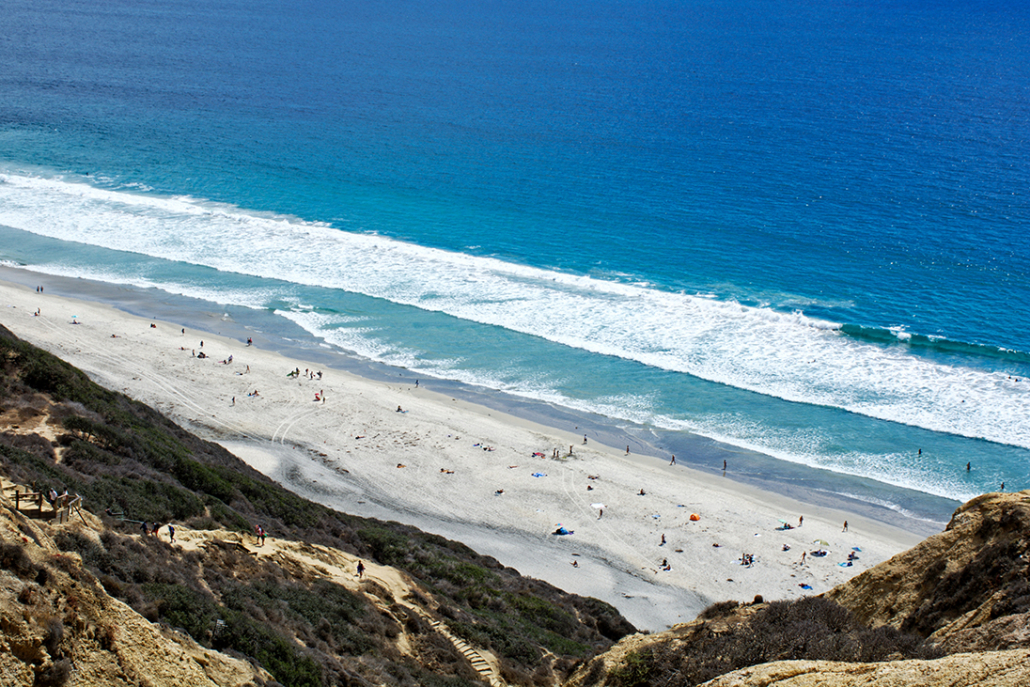 san diego beach blacks beach crowd