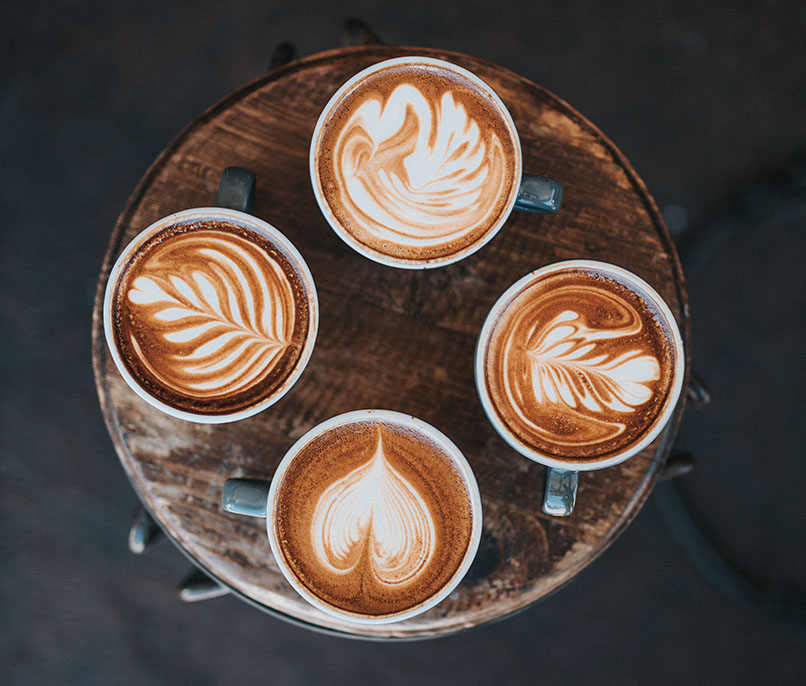 instagrammable lunch spot latte art