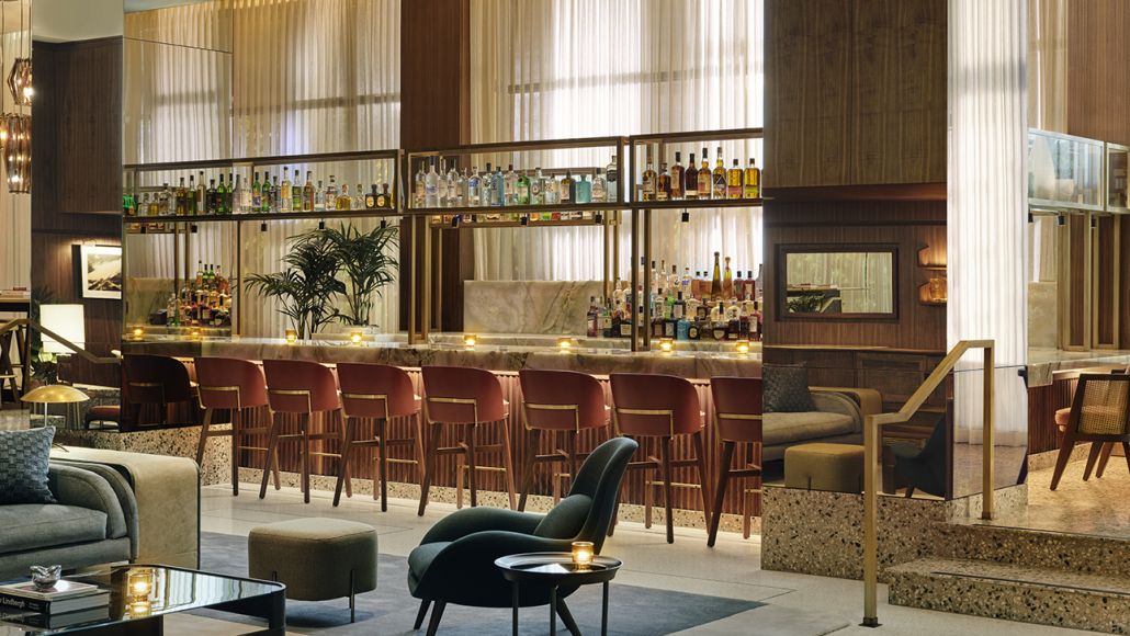 Thompson Hollywood hotel lobby bar